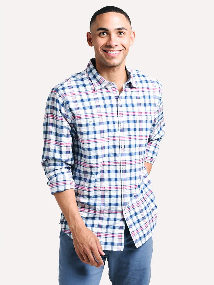Tommy Bahama Men's Kapuna Plaid Shirt - Saint Bernard
