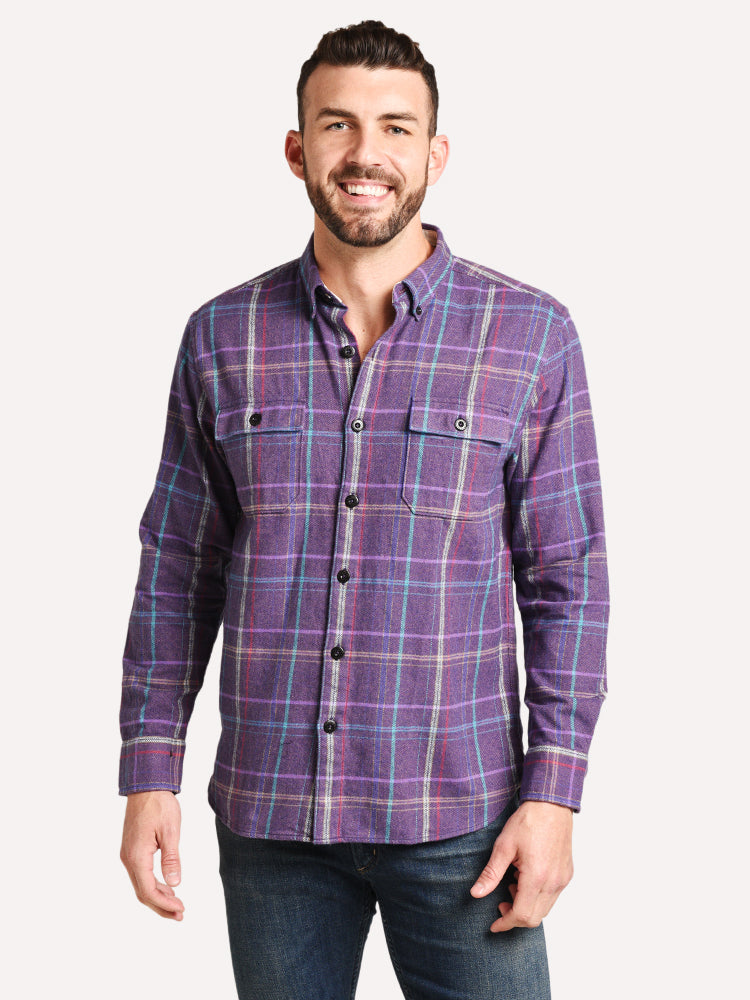 Tommy Bahama Men's Baby It's Cold Outside Flannel Shirt - Saint Bernard