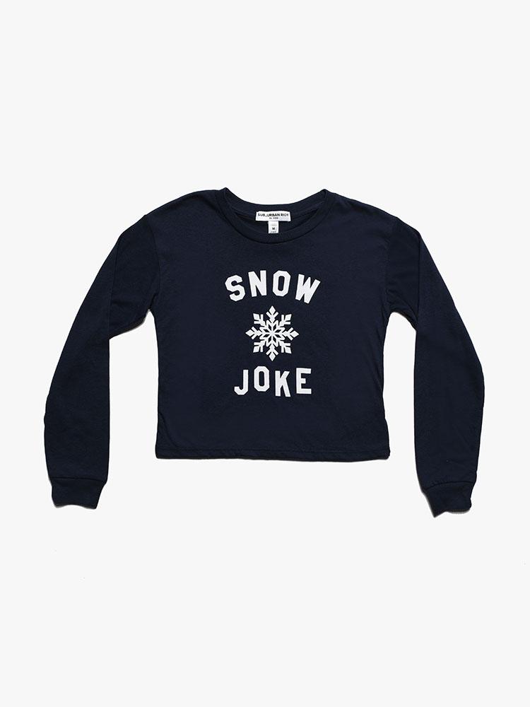 Sub_Urban Riot Girls' Long Sleeve Snow Joke Shirt