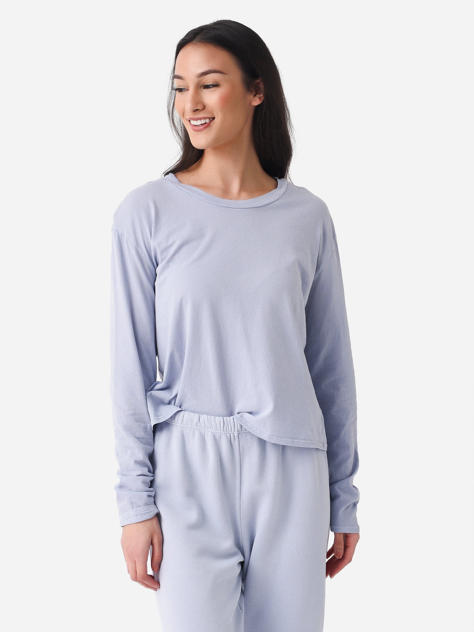 Perfect White Tee Women's Axel Long Sleeve Tee - Saint Bernard