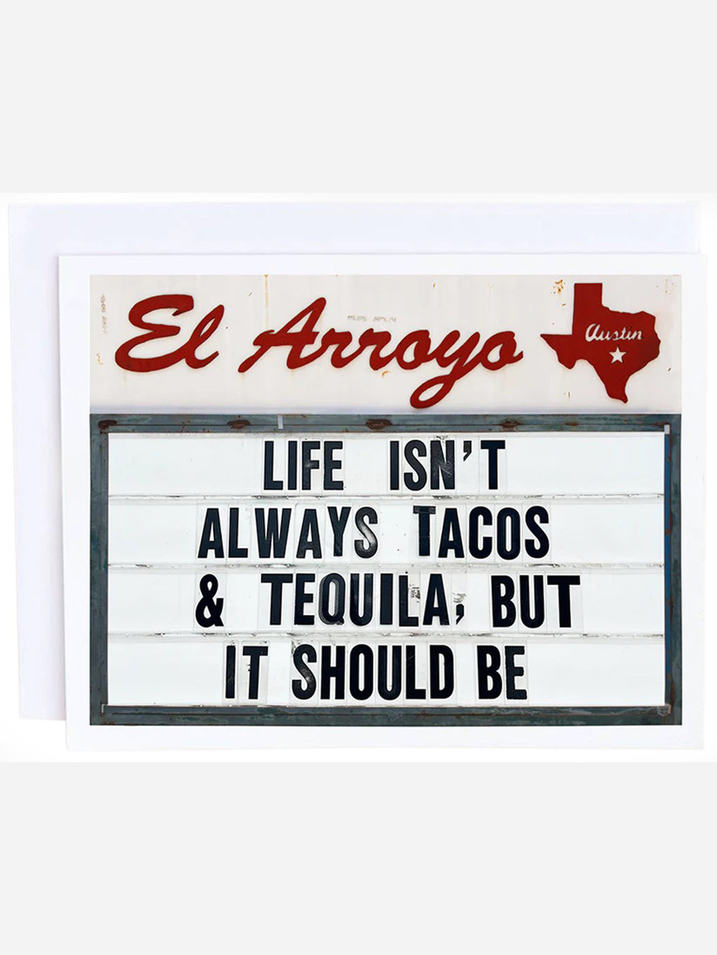 Cozumel Publishing Company El Arroyo Tacos And Tequila Card - Saint Bernard