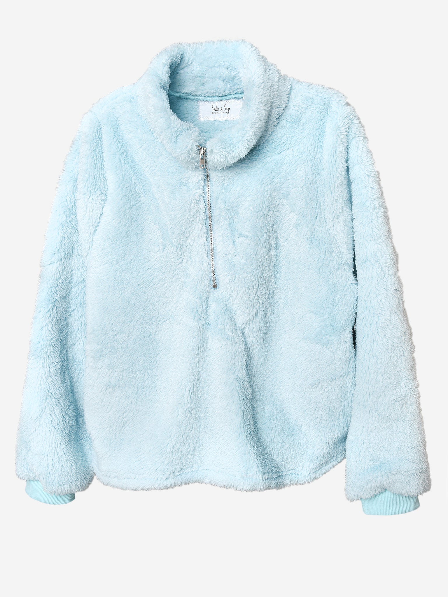 Sadie & Sage Girls' Fur Pullover Sweater - Saint Bernard