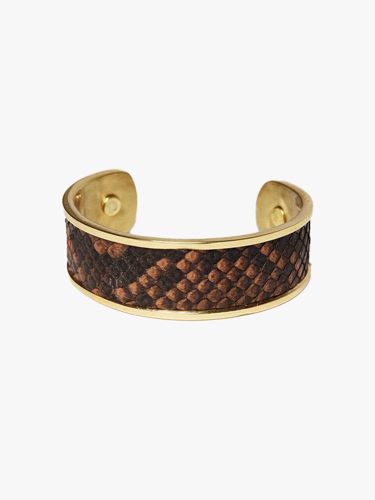 Taylor and Tessier 3/4in inlaid in brass cuff - Saint Bernard