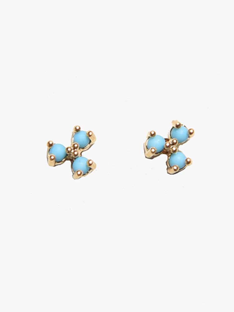 Tai Turquoise Cluster Stud Earring