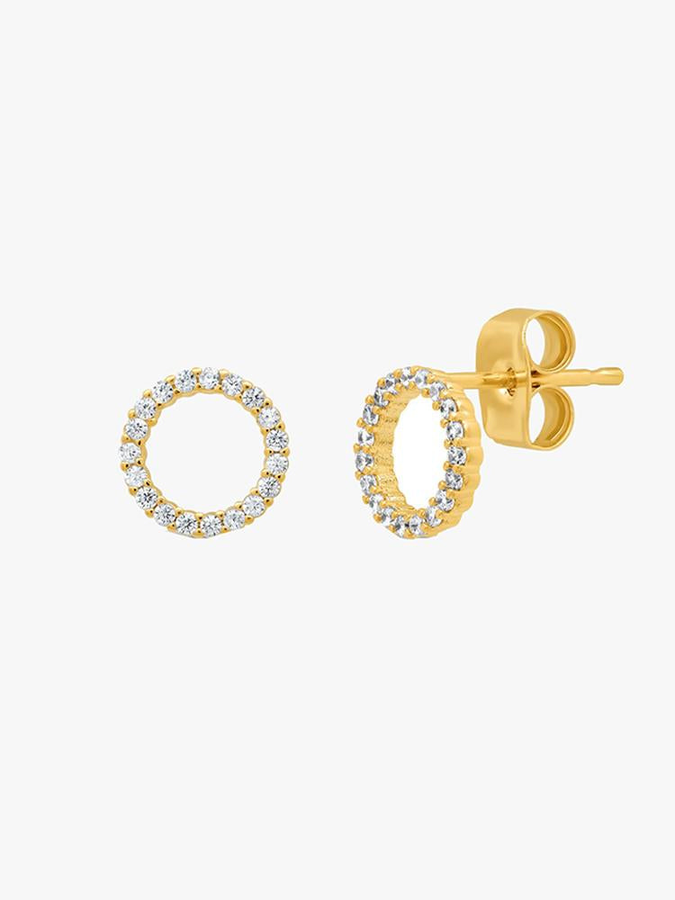 Tai Open Circle Stud Earrings - Saint Bernard
