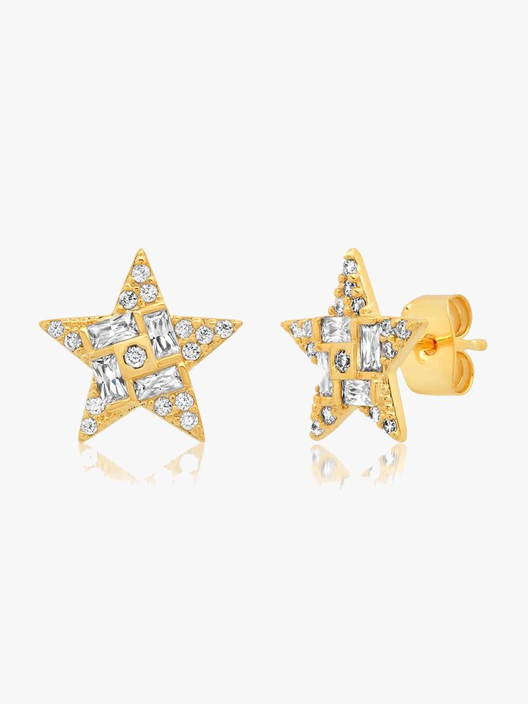 Tai Star Geometric CZ Stud - Saint Bernard