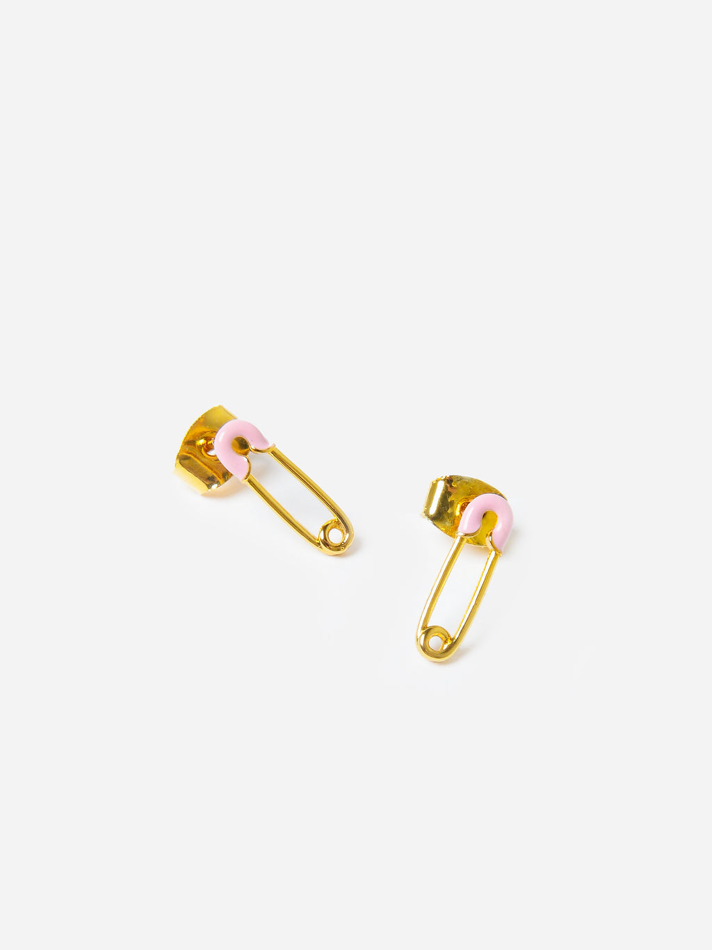 TAI Women's Enamel Safety Pin Stud Earrings - Saint Bernard