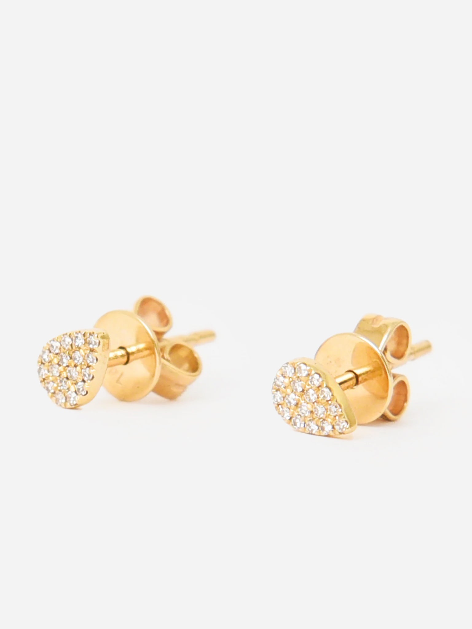 Francie B. Women's Diamond Teardrop Stud Earrings - Saint Bernard