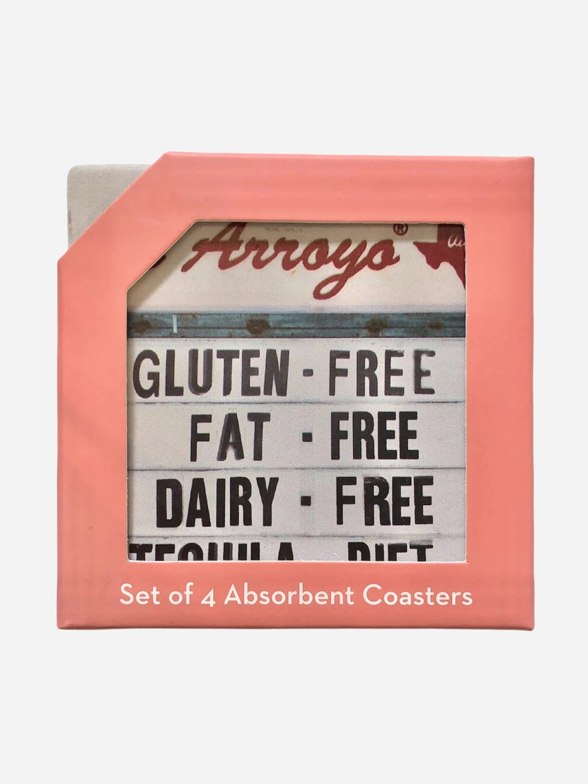 Cozumel Publishing Company El Arroyo Tequila Diet Set of Four Coasters - Saint Bernard