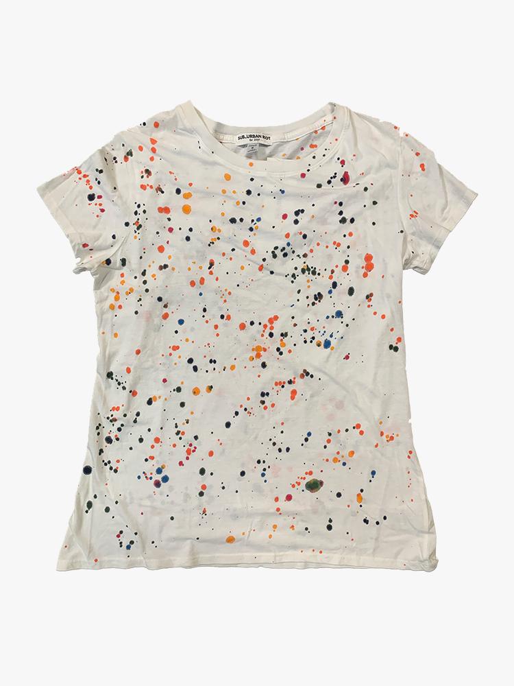 Sub_Urban Riot Girls’ Splatter Paint Loose Tee - Saint Bernard