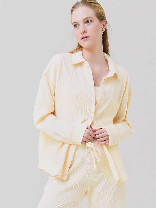 DONNI. Women's Thermal Button Down