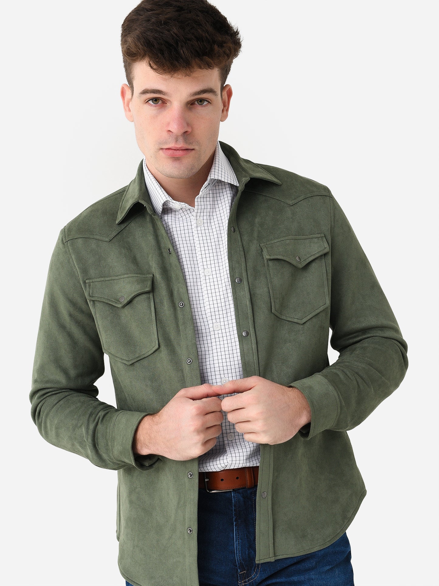 R51 Men's The Wyatt French Terry Shirt Jacket - Saint Bernard