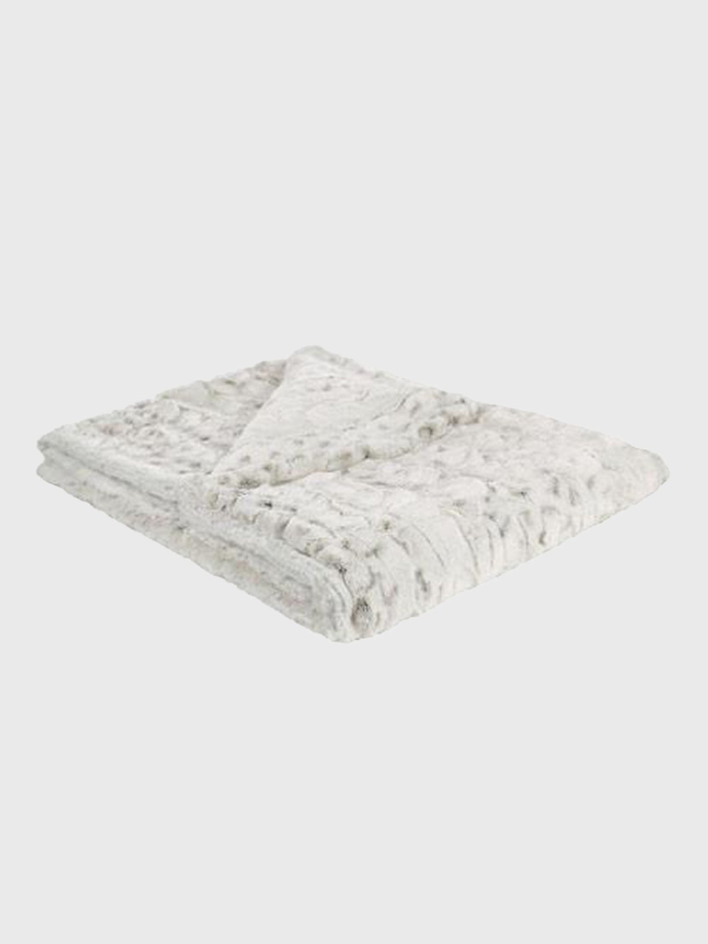 Pandemonium Millinery Luxury Faux Fur In Winter Frost Blanket