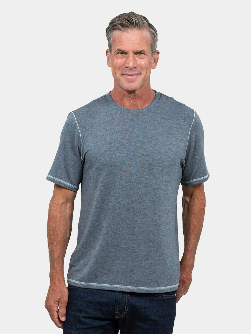Toes On The Nose Men's Sea Silk Draft Short Sleeve Crew Tee - Saint Bernard