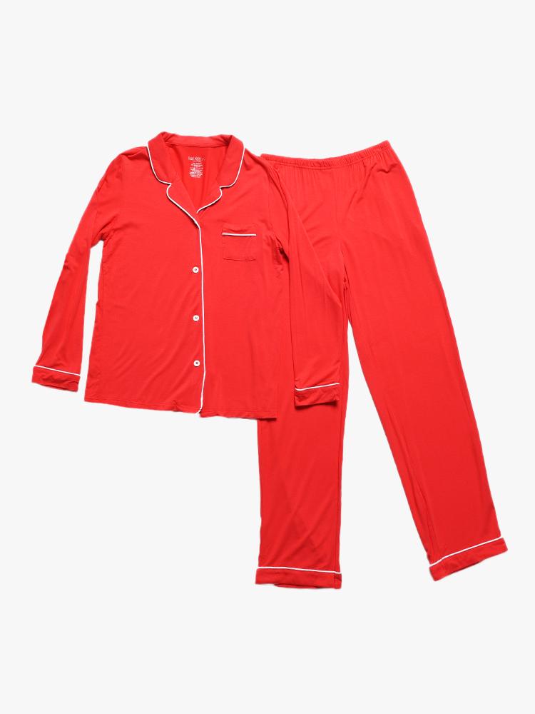 Katie J NYC Maia Bamboo Long Set - Saint Bernard