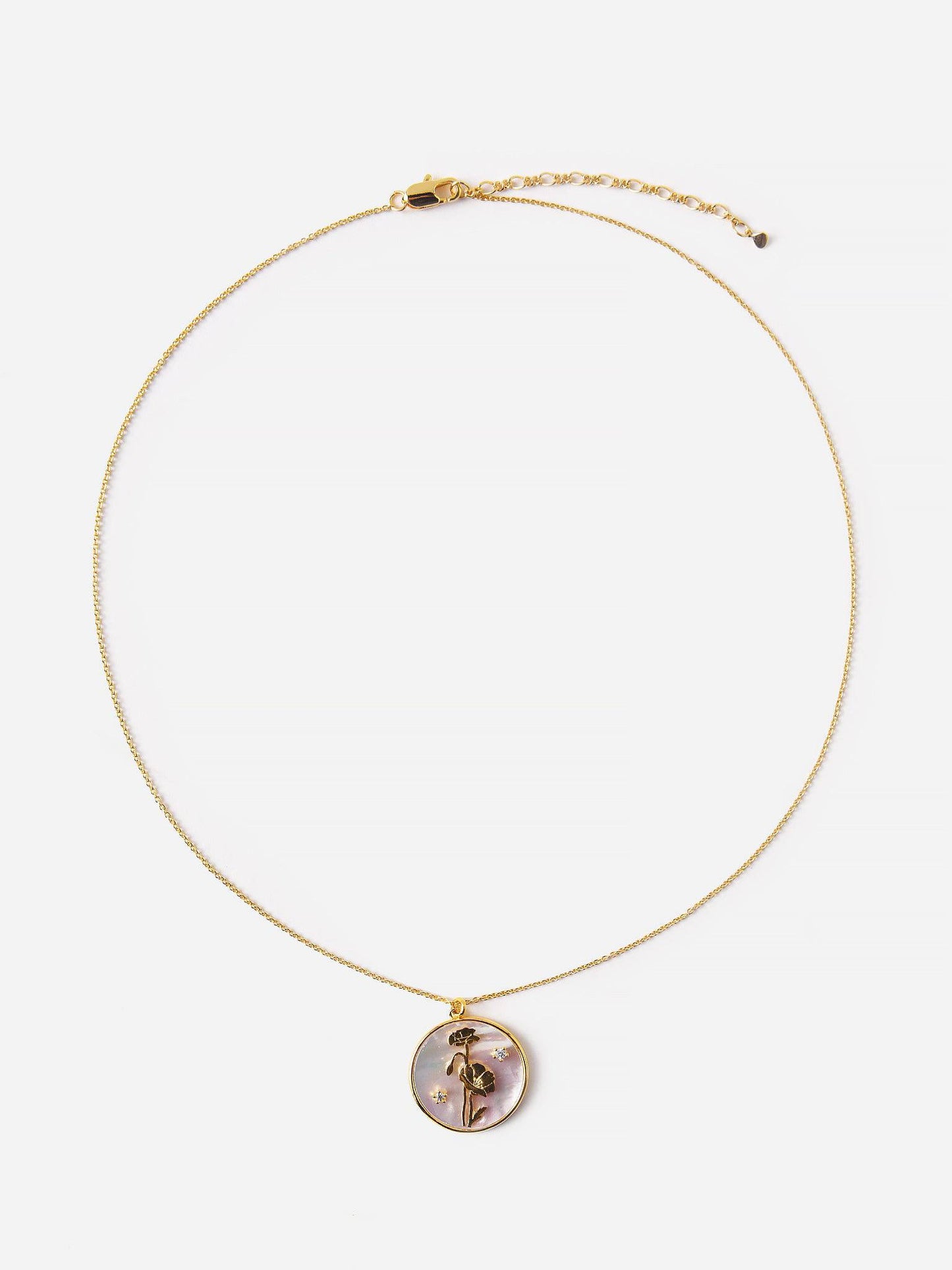 Tai Women's Mother of Pearl Flower Pendant - Saint Bernard