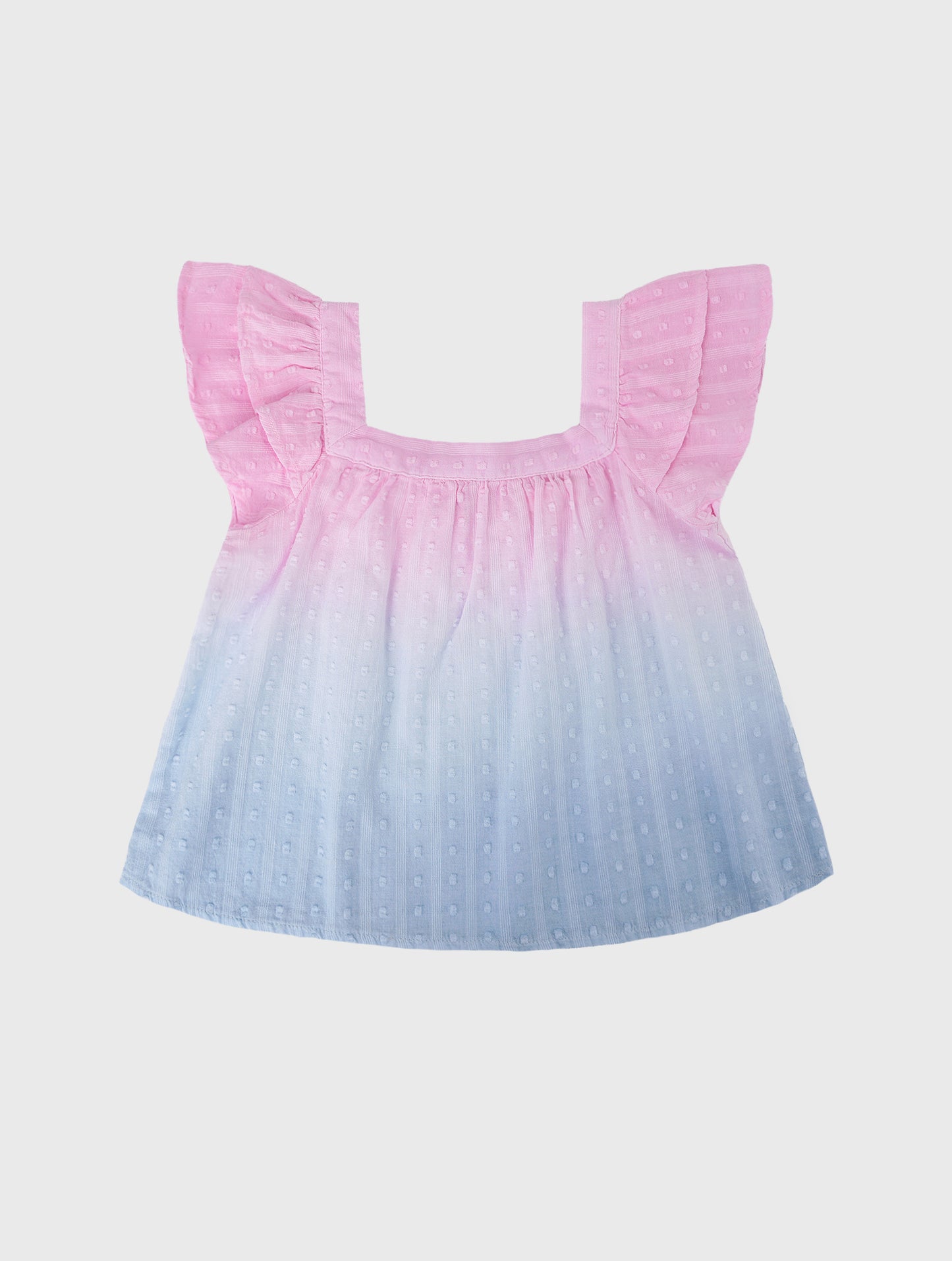 Design History Little Girls' Dip-Dye Cap Sleeve Top