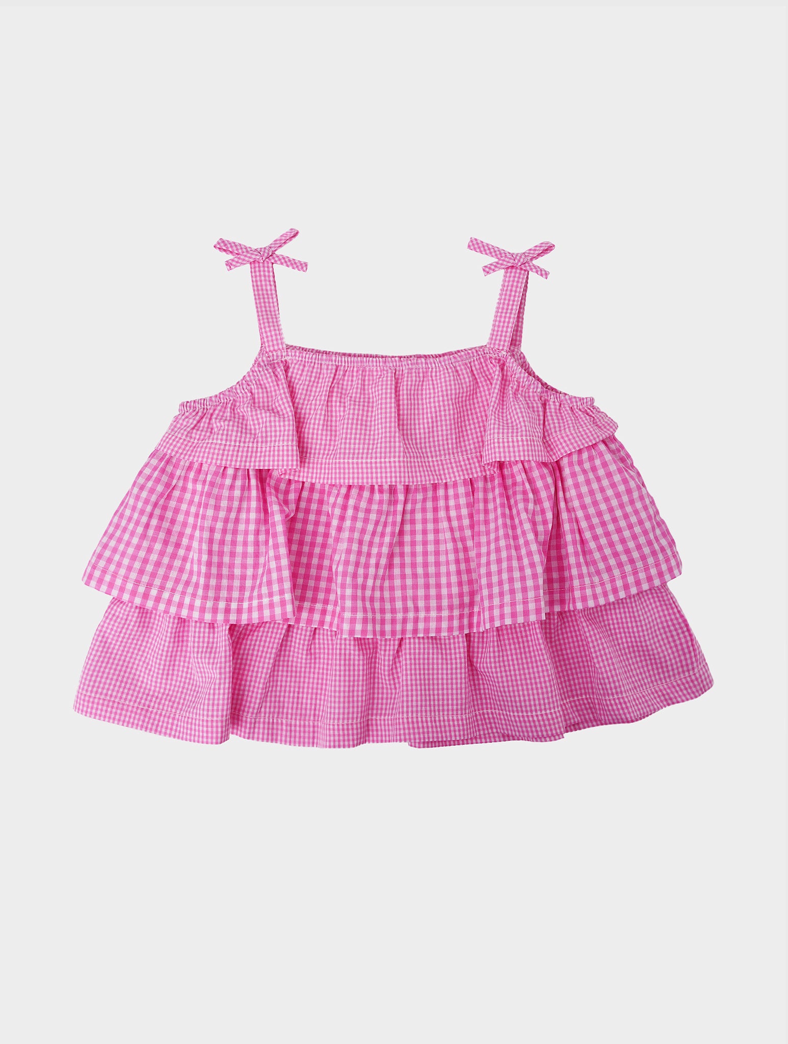 Design History Girls' Gingham Tank - Saint Bernard