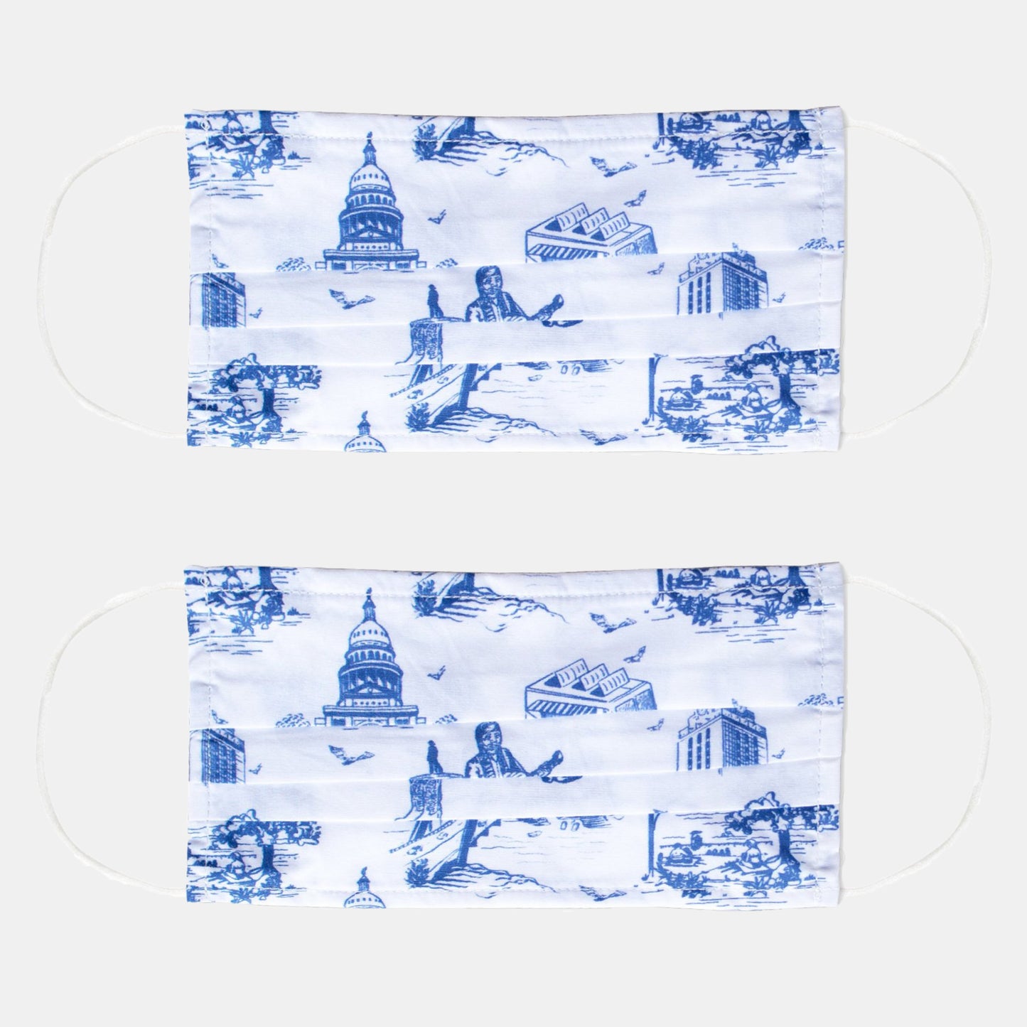 Katie Kime Toile Face Mask - Saint Bernard