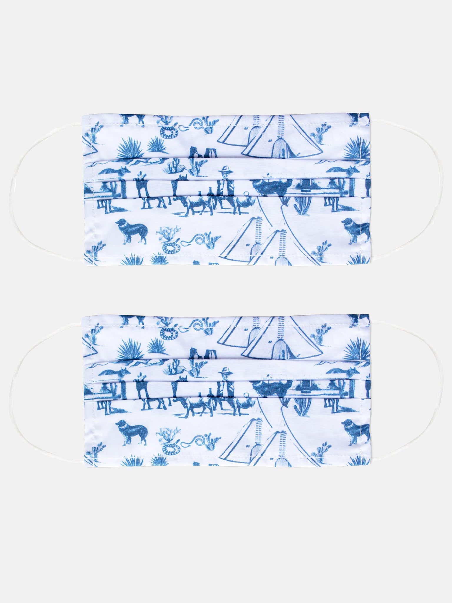 Katie Kime Toile Face Mask - Saint Bernard