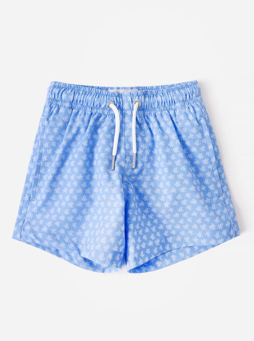 Bermies Boys' Tribal Turtles Swim Trunk