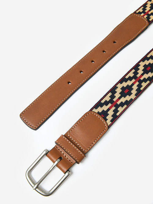 La Matera Men's Trucha Woven Belt