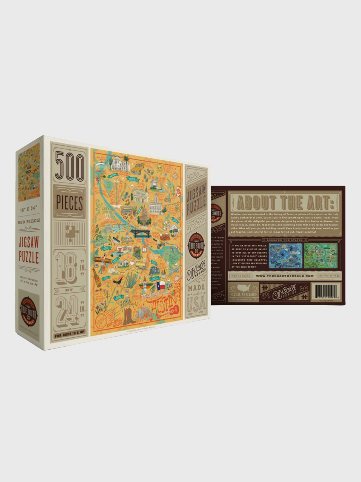 True South Puzzle Austin Illustration - Saint Bernard