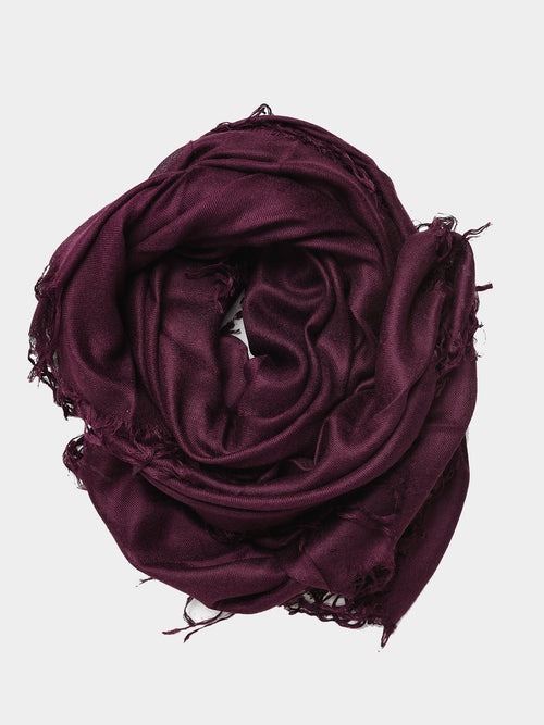 Blue Pacific Fig Tissue Solid Scarf