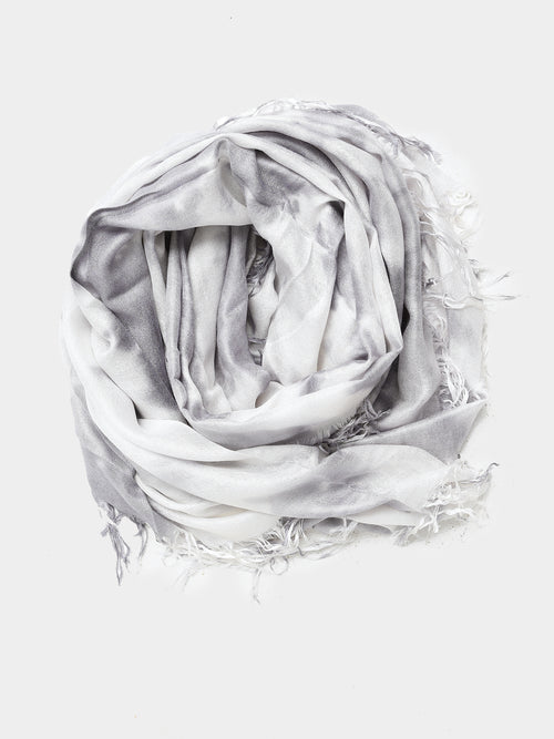 Blue Pacific Tissue Solid Print Scarf