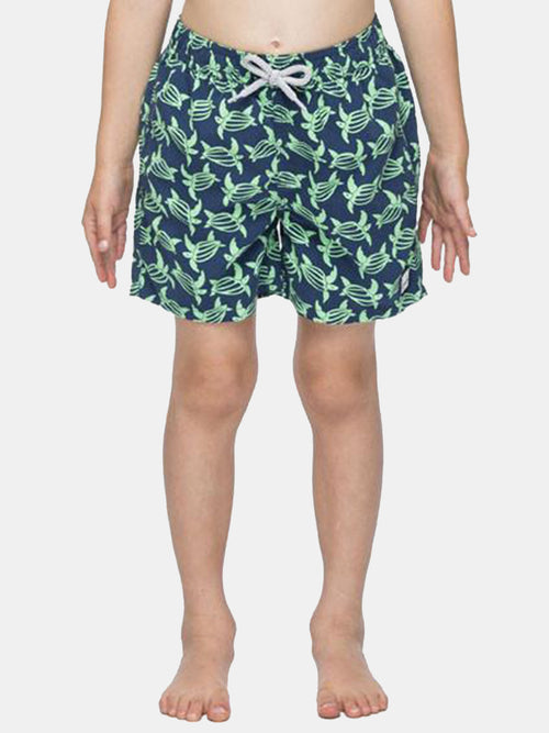 Tom & Teddy Boys' Turtles Swim Trunks