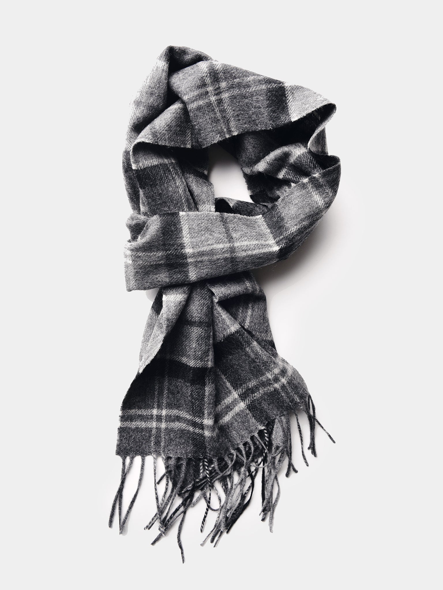 Barbour Merino Cashmere Tartan Scarf - Saint Bernard