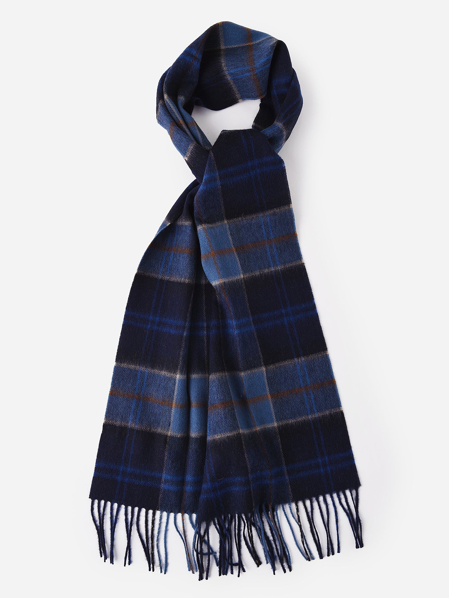 Barbour Merino Cashmere Tartan Scarf - Saint Bernard