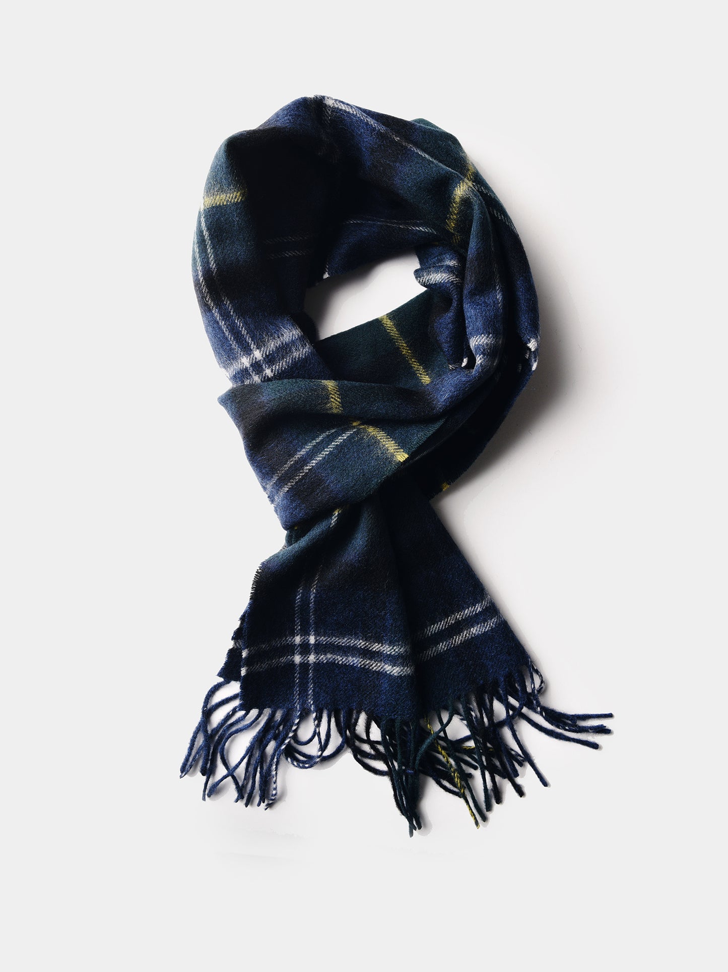 Barbour Merino Cashmere Tartan Scarf - Saint Bernard