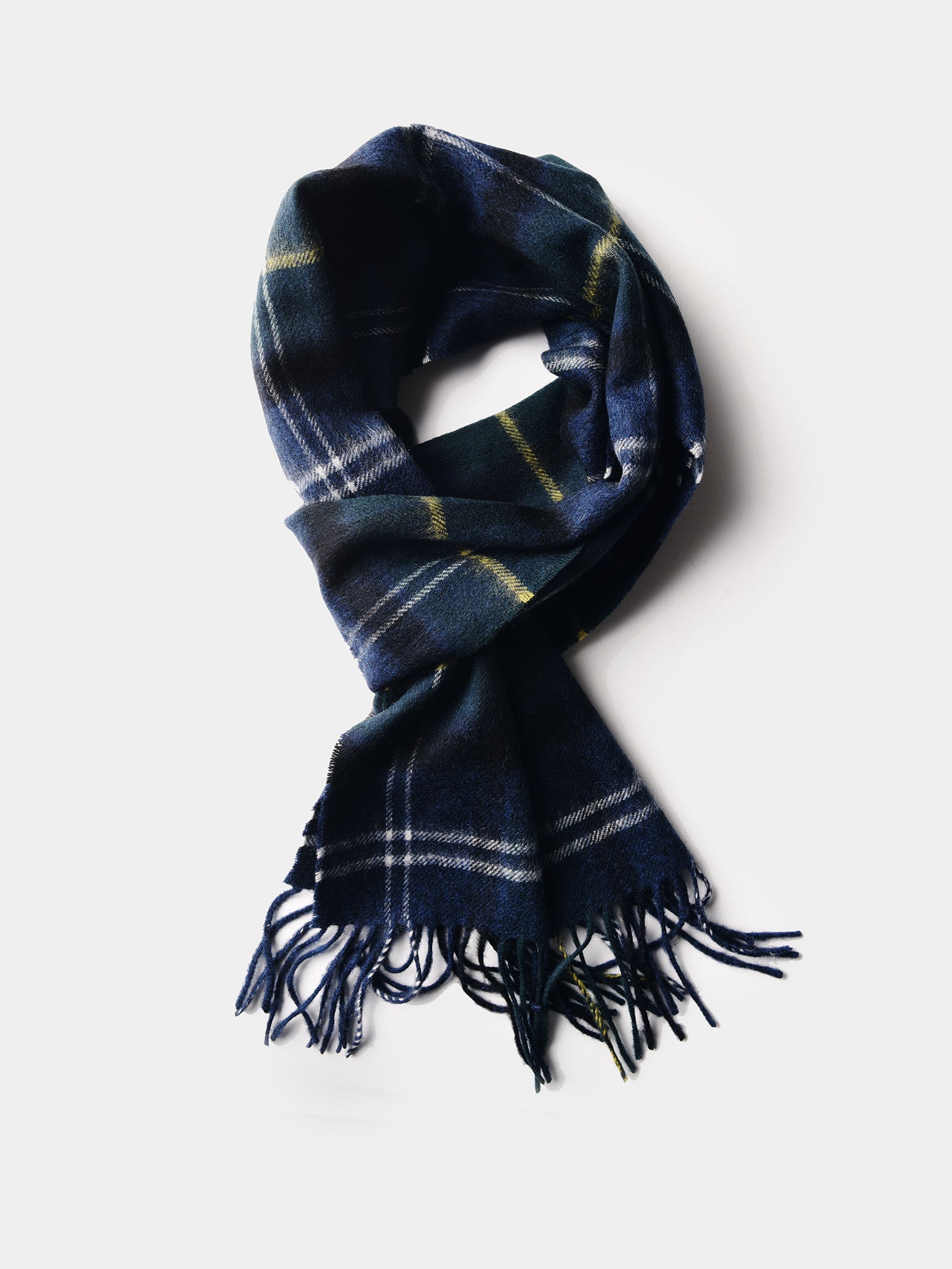 Barbour Merino Cashmere Tartan Scarf - Saint Bernard