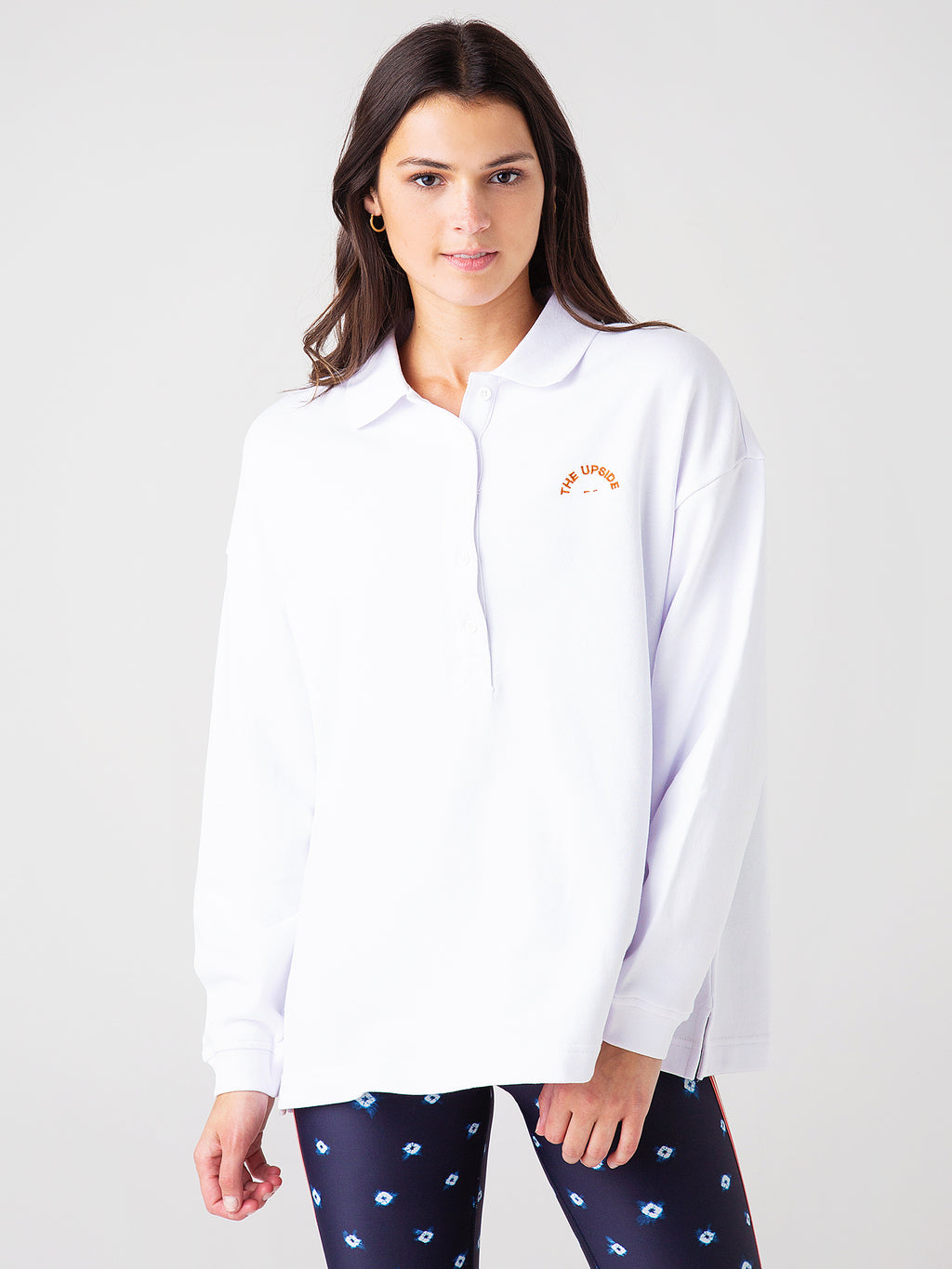 The Upside Women's Long Line Polo - Saint Bernard