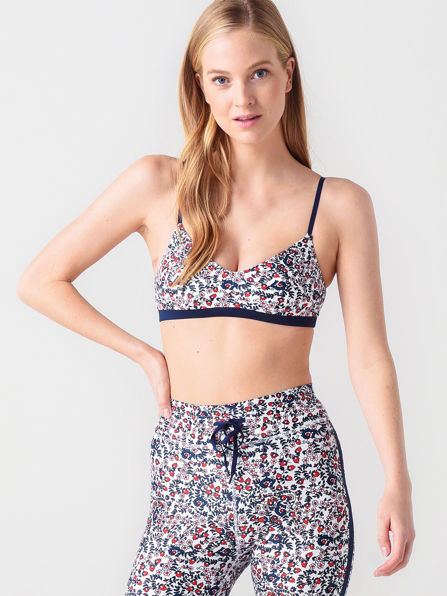 The Upside Women's Capri Floral Ballet Bra - Saint Bernard