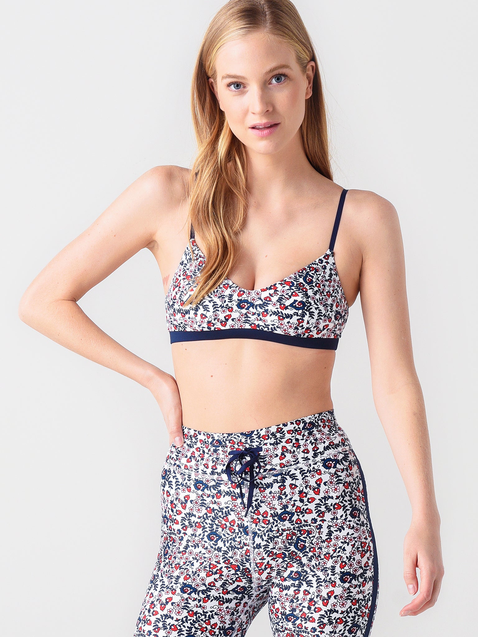 The Upside Women's Capri Floral Ballet Bra - Saint Bernard