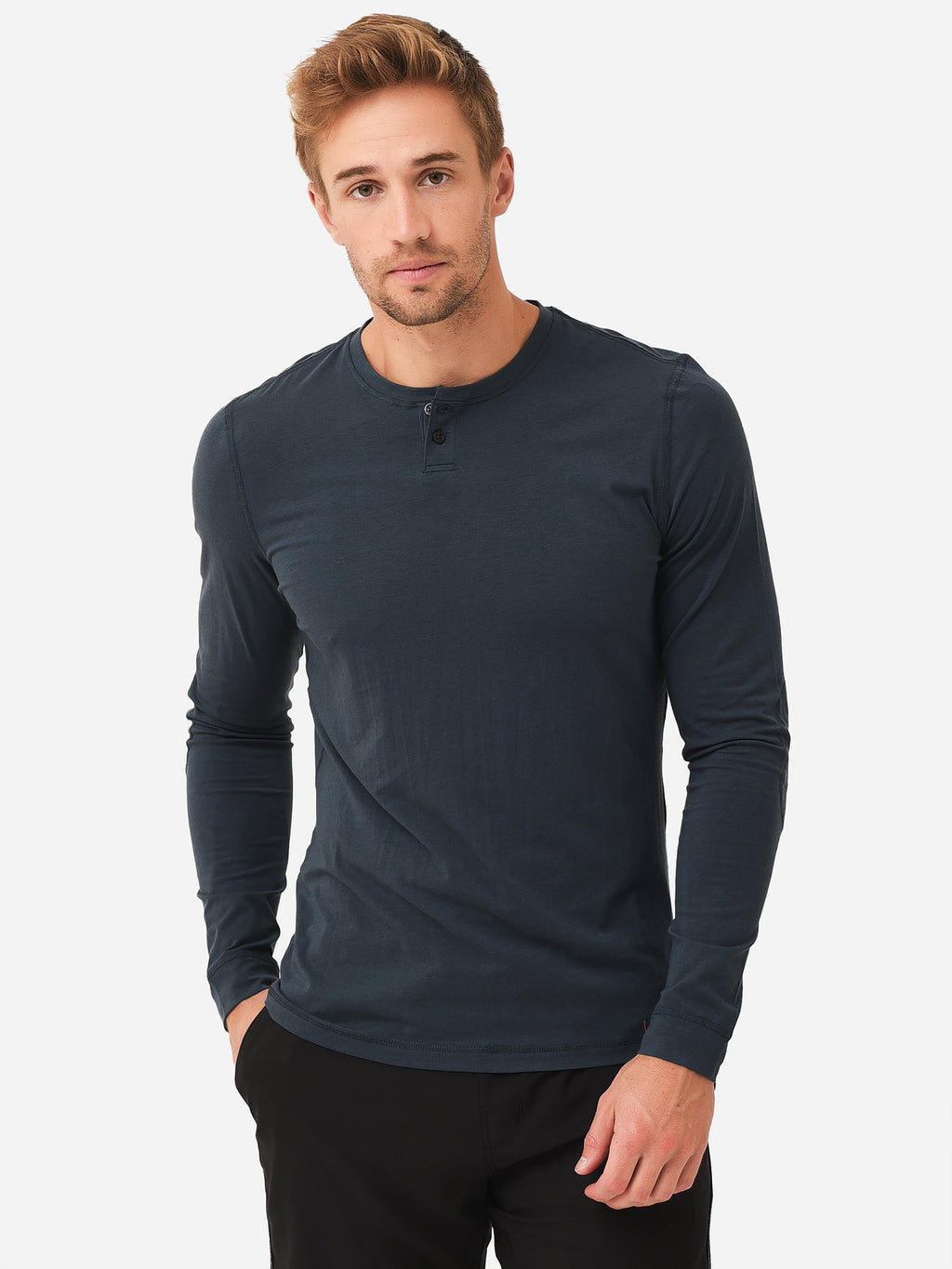 Vuori Men’s Long Sleeve Ever Henley - Saint Bernard