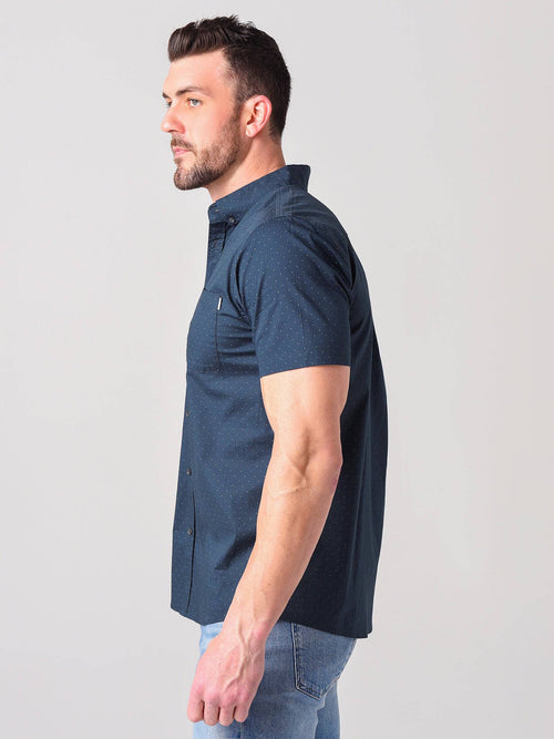 Vuori Men's Crest Short Sleeve Button Down