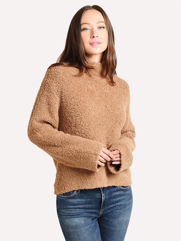 Vince Teddy Funnel Neck - Saint Bernard