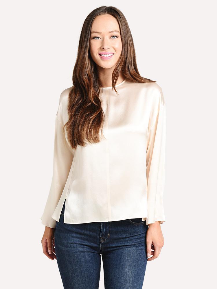Vince Women's Seamed Front Blouse - Saint Bernard