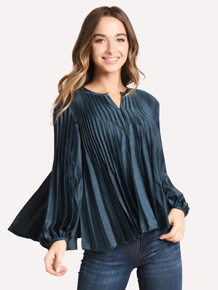 Vince Women's Chevron Printed Blouse - Saint Bernard