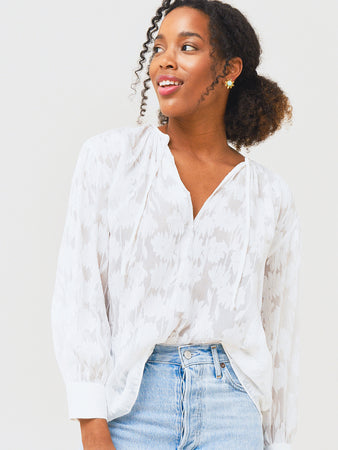 Vince Women's Shirred Band Collar Blouse – Saint Bernard