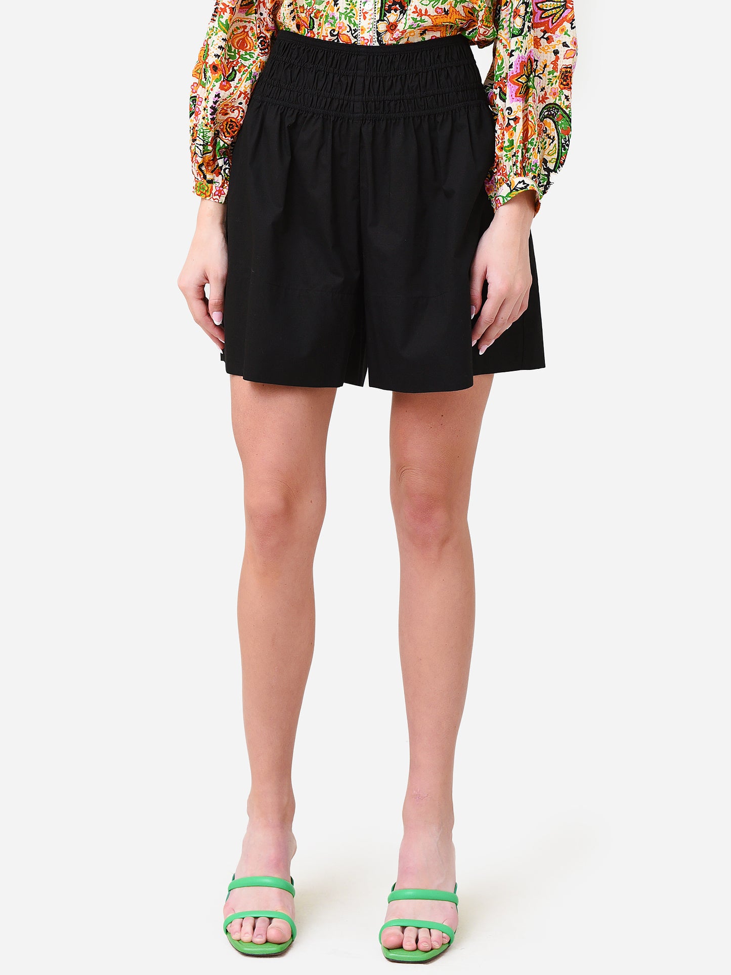 Vince Women's Smocked Short - Saint Bernard