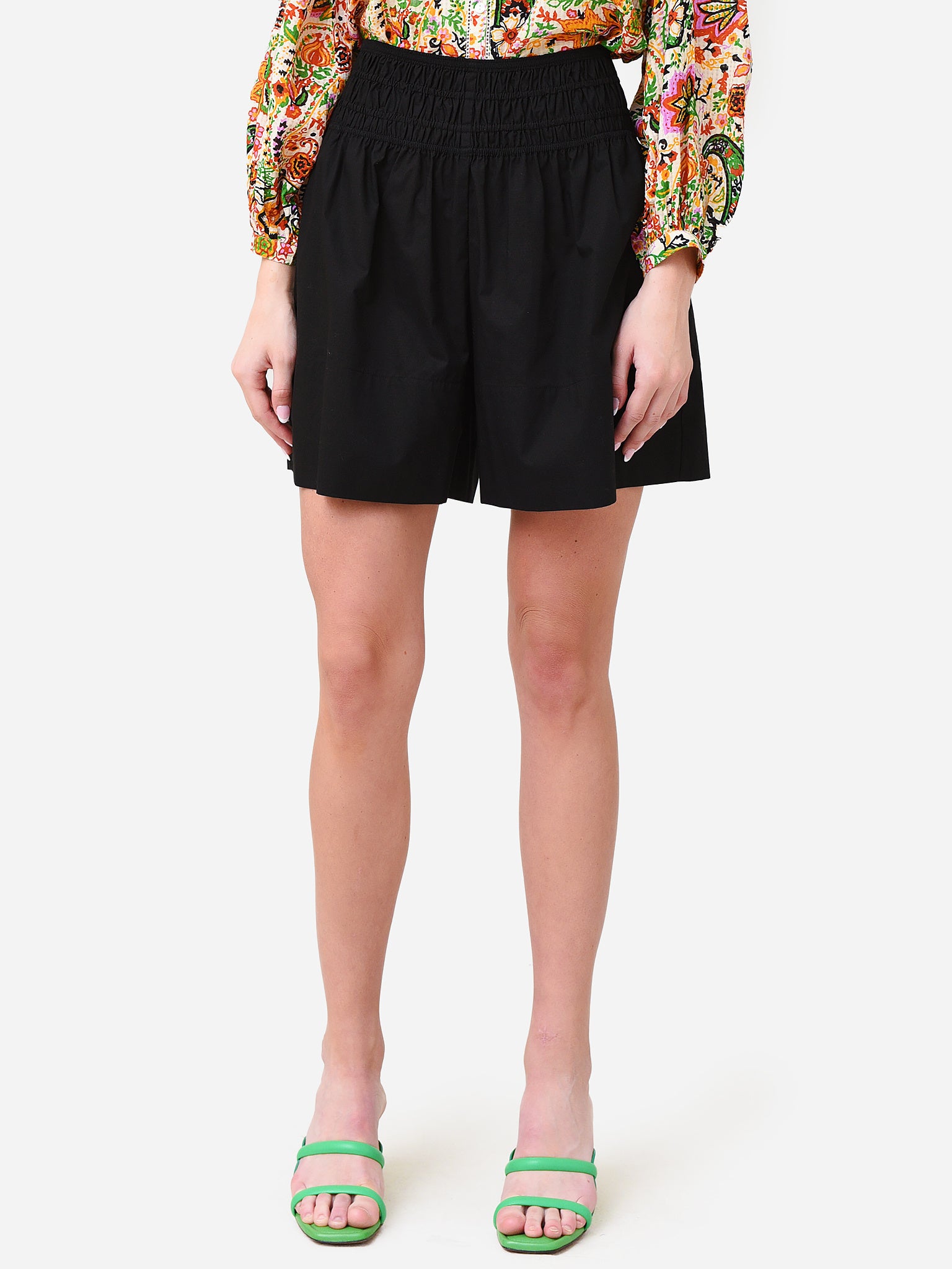 Vince Women's Smocked Short - Saint Bernard