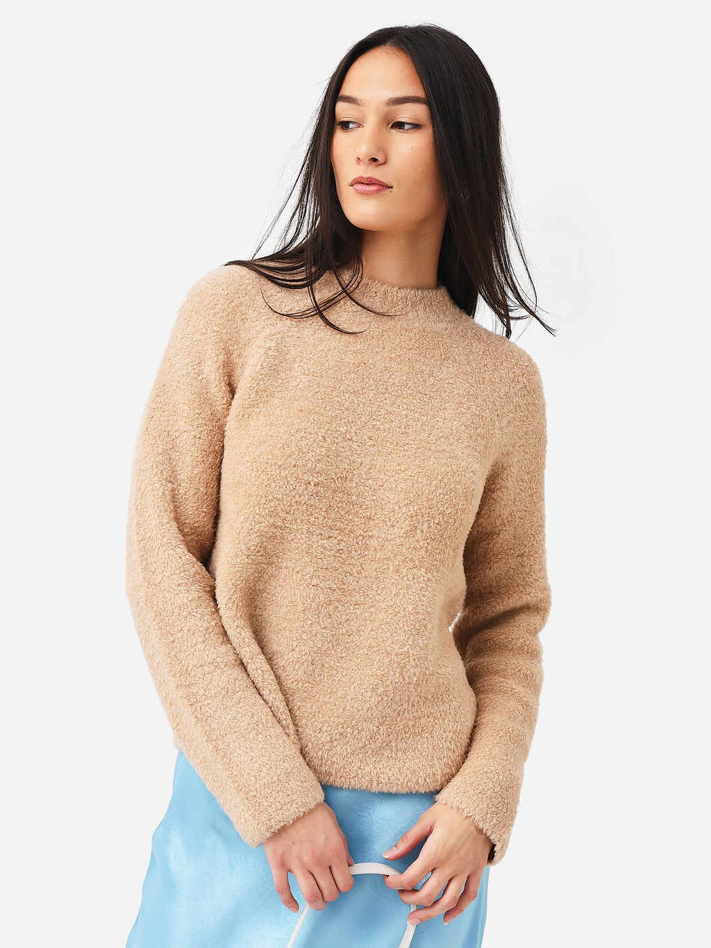 Vince Women's Teddy Raglan Sleeve Sweater - Saint Bernard
