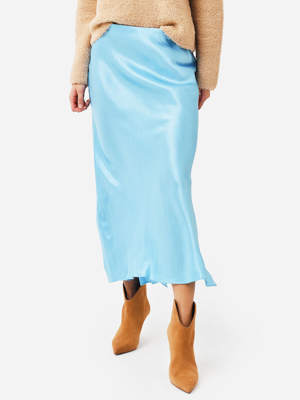 Vince Women's Side Slit Slip Skirt - Saint Bernard