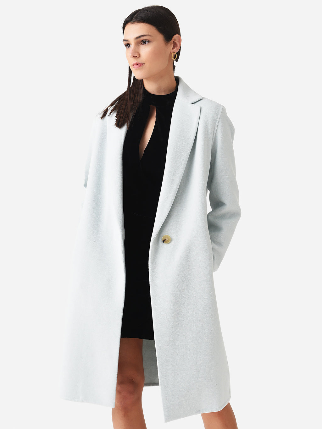 Vince Women's Classic Straight Coat - Saint Bernard