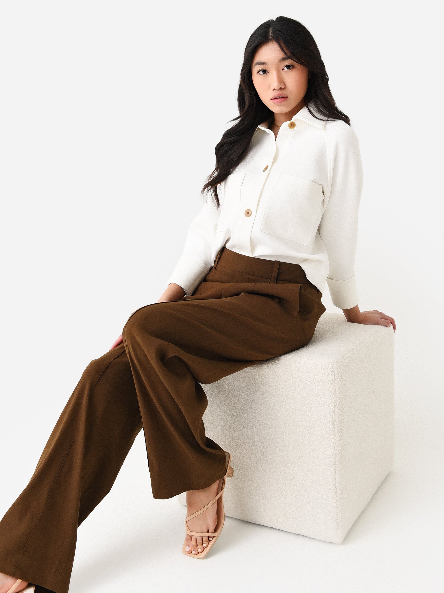 Vince Women's Shirt Jacket - Saint Bernard