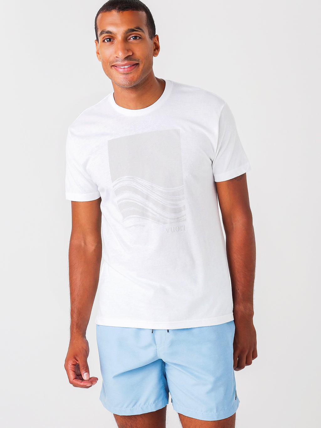 Vuori Men's Wave Block Tee - Saint Bernard